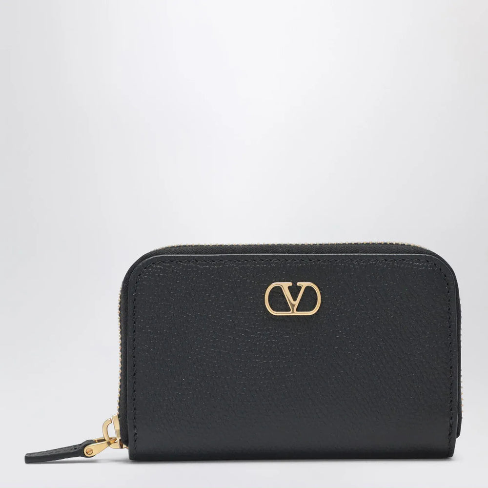 Valentino Garavani - Vlogo Signature zip wallet black Brand Apparel & Accessories TU