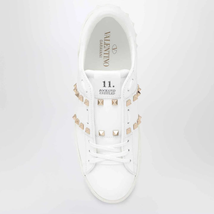 Valentino Garavani - White leather Rockstud zip card holder Brand Apparel &amp; Accessories