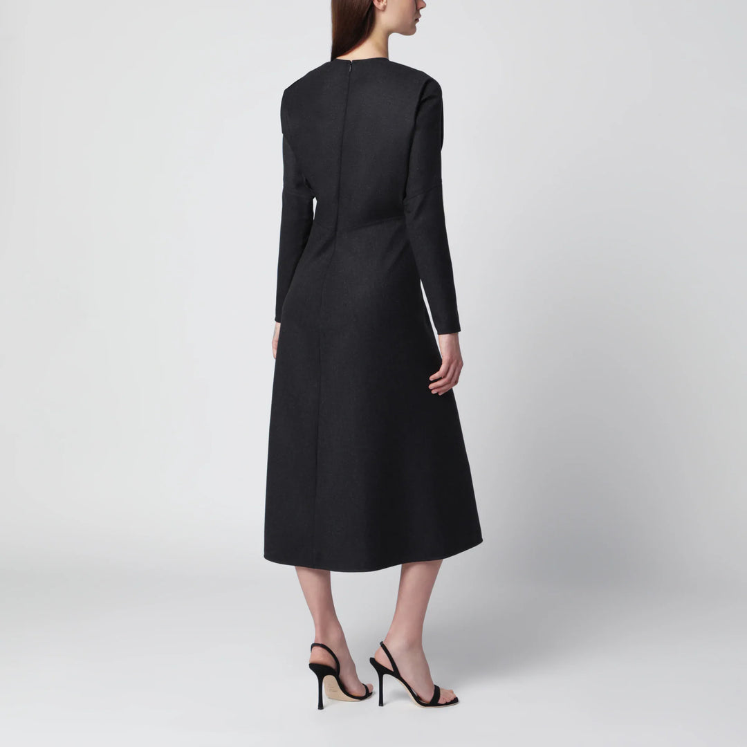 Victoria Beckham - Doman virgin wool dress in dark grey mélange Brand Apparel &amp; Accessories