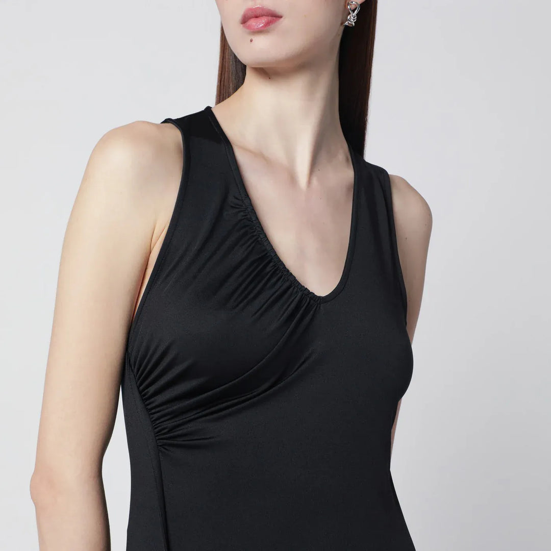 Victoria Beckham - Long black jersey dress with slit Brand Apparel &amp; Accessories 10 UK