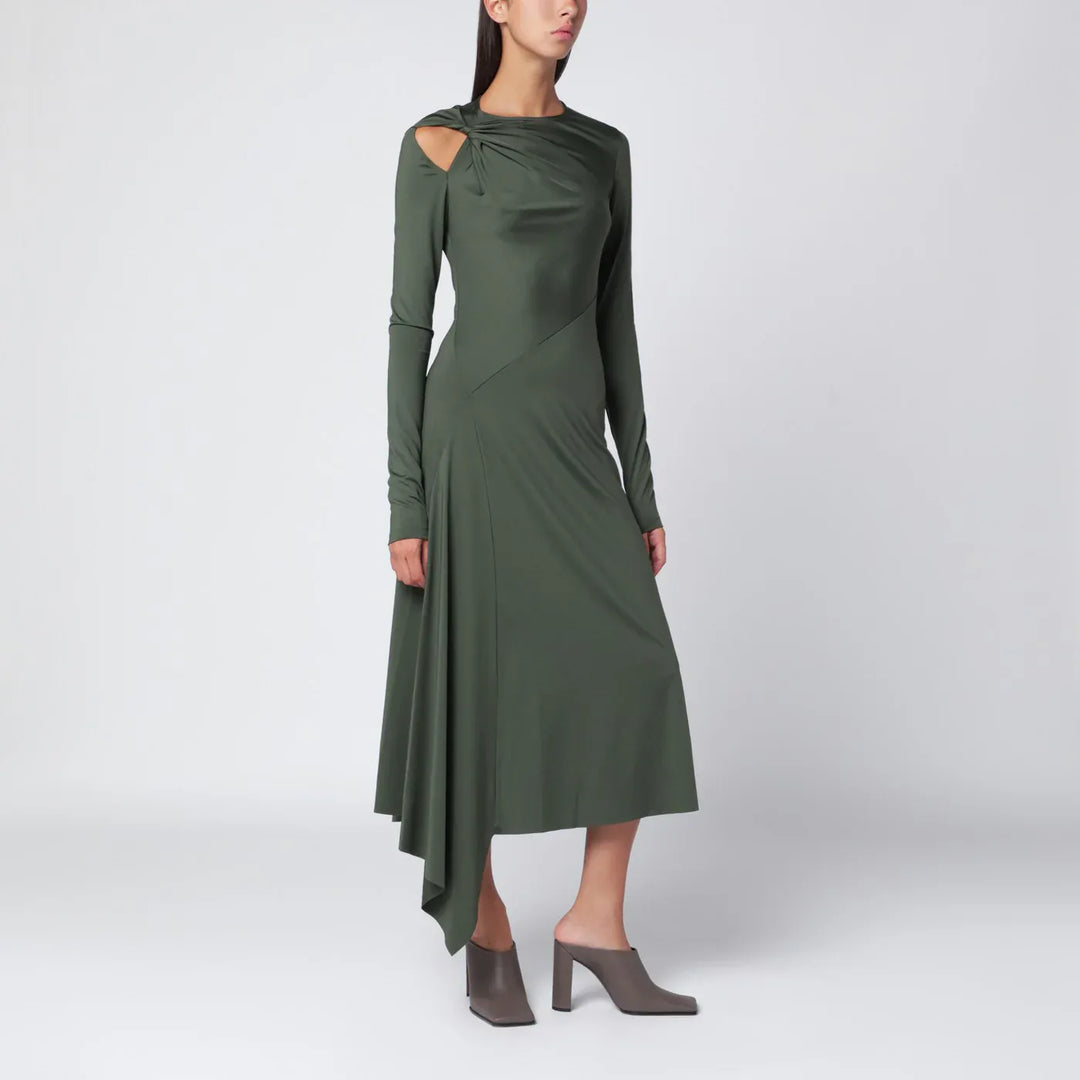 Victoria Beckham - Midi dress in oregano green with interlace Brand Apparel &amp; Accessories 10 UK