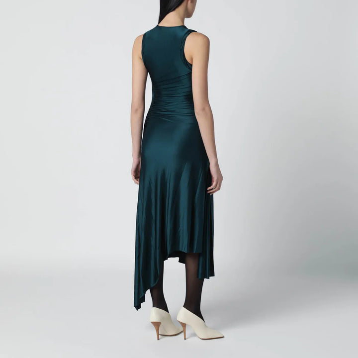 Victoria Beckham - Twist dress in dark aqua green Brand Apparel &amp; Accessories