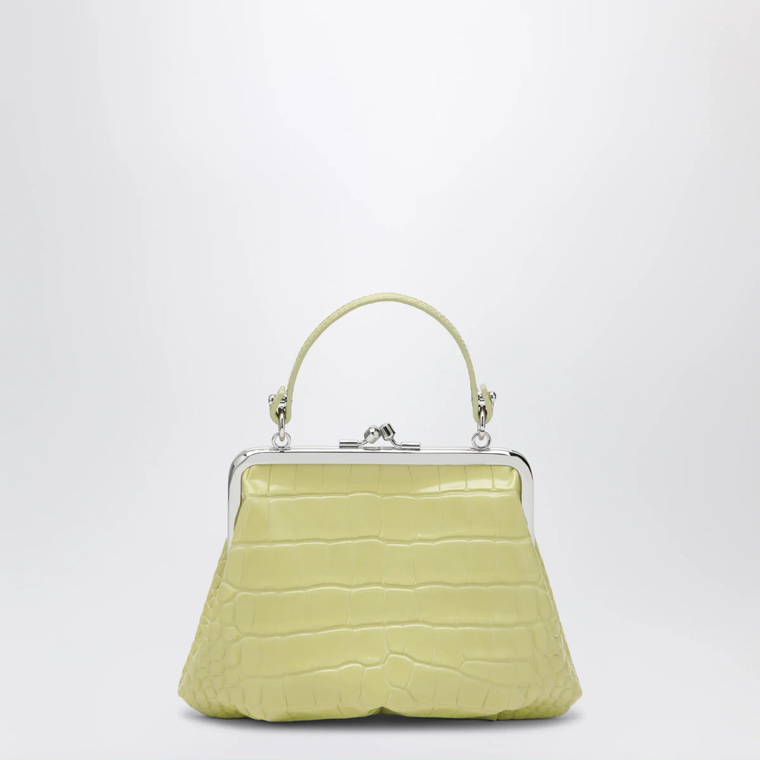 Vivienne Westwood - Granny Frame crocodile-embossed leather purse, lime Brand Apparel &amp; Accessories U
