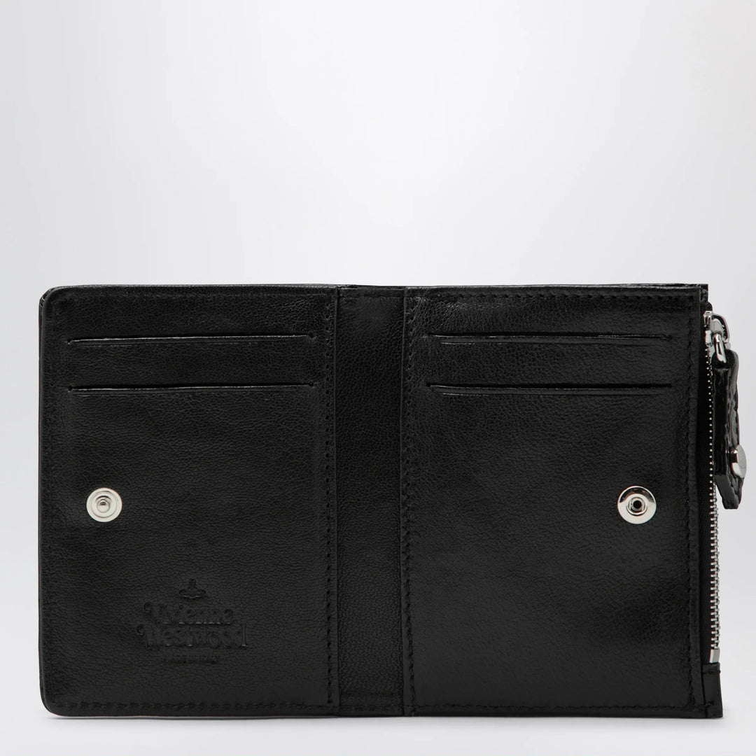 Vivienne Westwood - Slim Flap crocodile-embossed leather card holder, black Brand Apparel &amp; Accessories U
