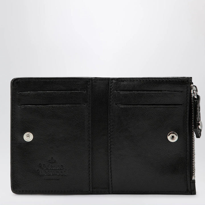 Vivienne Westwood - Slim Flap crocodile-embossed leather card holder, black Brand Apparel &amp; Accessories U