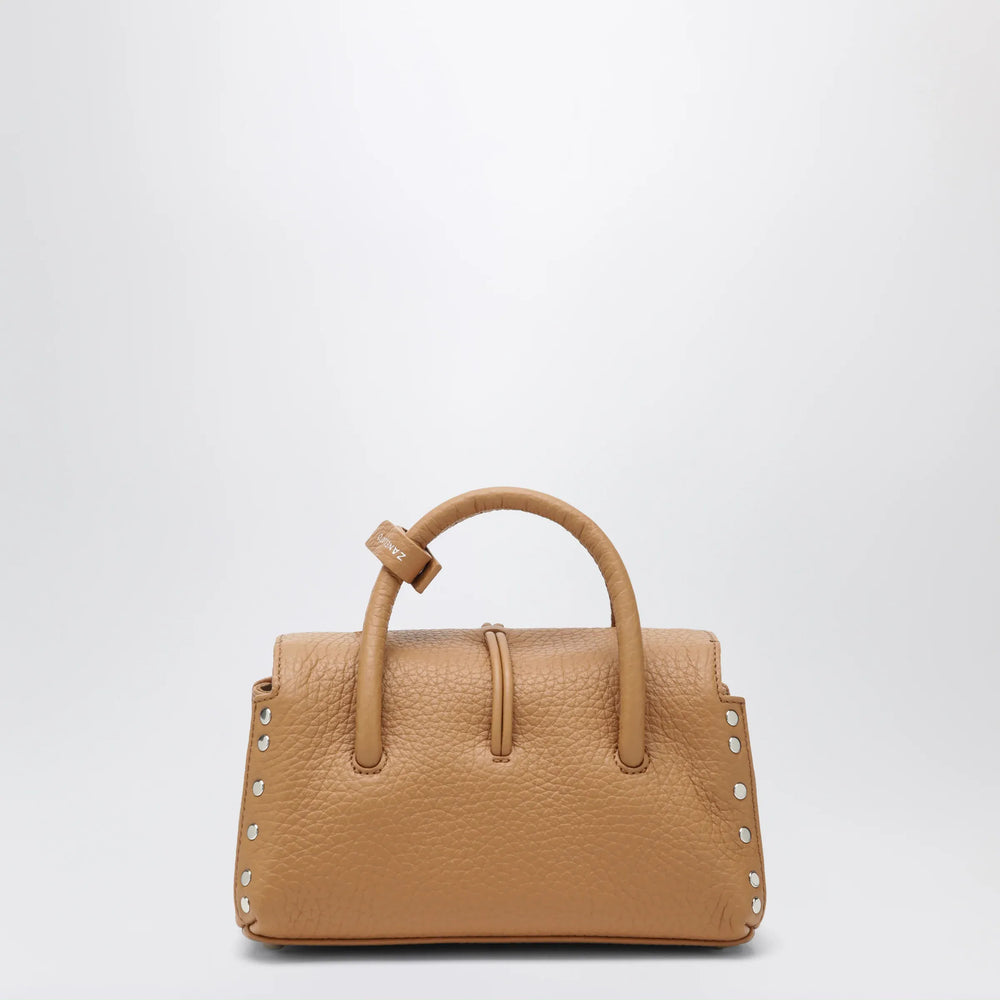 Zanellato - Dotta Baby amaretto grained leather bag Brand Apparel & Accessories TU