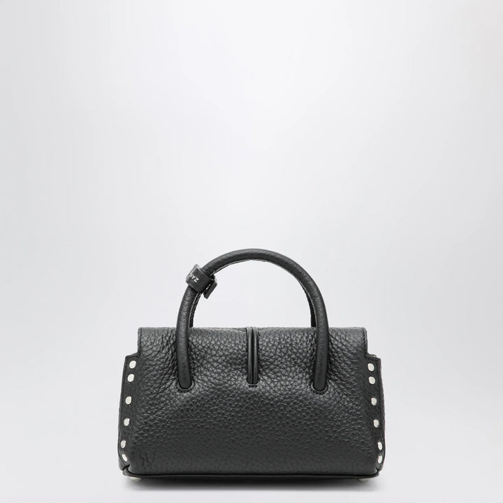 Zanellato - Dotta Baby black grained leather bag Brand Apparel &amp; Accessories TU
