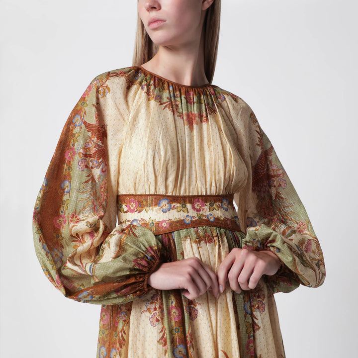 ZIMMERMANN - Cream cotton and silk Indra maxi dress Brand Apparel &amp; Accessories