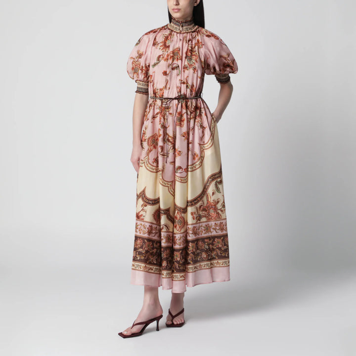 ZIMMERMANN - Purple Aster puff-sleeve maxi dress Brand Apparel &amp; Accessories 1