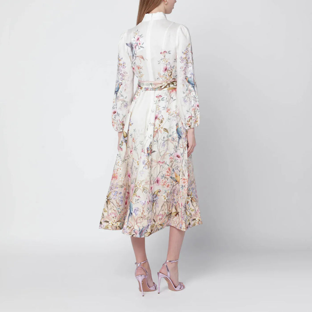 ZIMMERMANN - Rebellion cream Aviary midi dress Brand Apparel &amp; Accessories 1