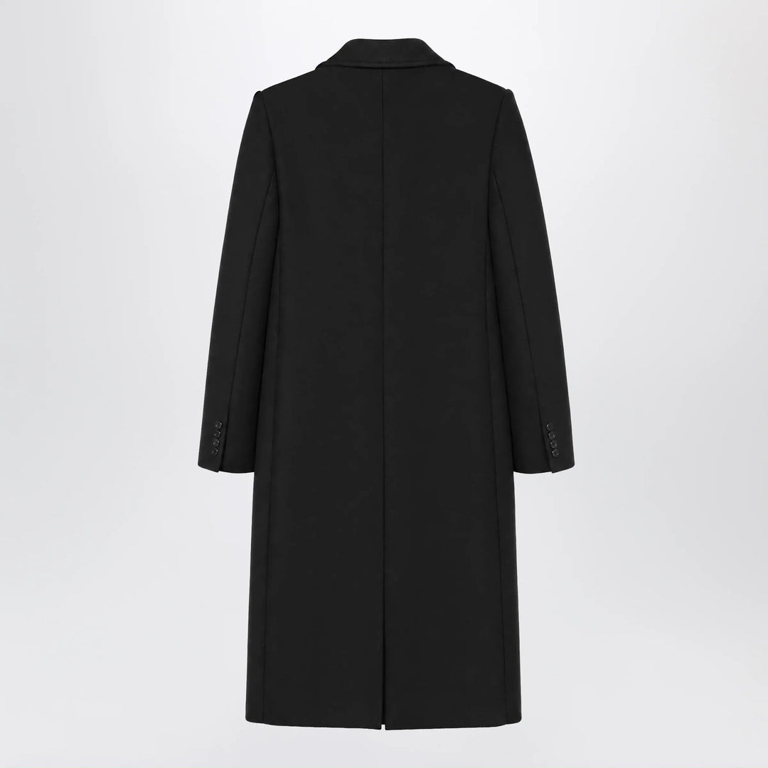 Balenciaga - Long double-face tailored coat in black cotton Brand