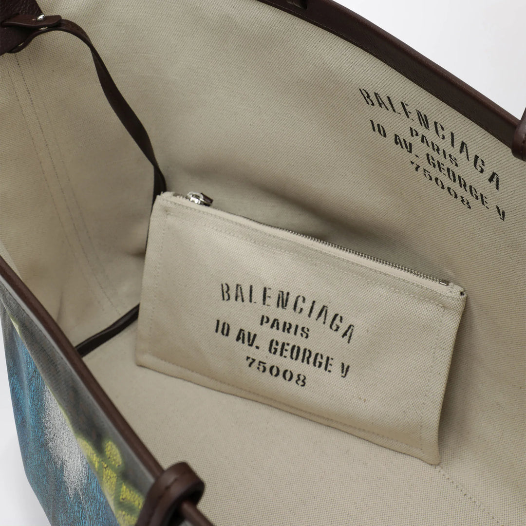 Balenciaga - Select large tote in coated black canvas Brand U