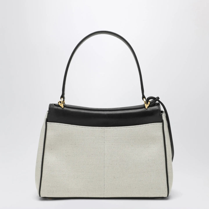 Balenciaga - Small Rodeo handbag in linen and lambskin, natural/black Brand U