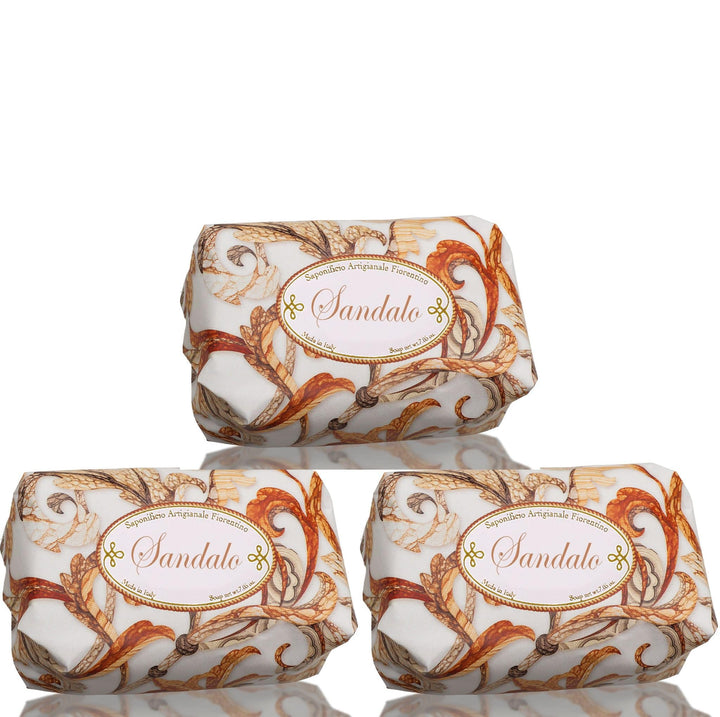 Saponificio Artigianale Fiorentino Bar soap Saponificio Artigianale Fiorentino Sandalwood Bar Soap Set 3pcs Brand