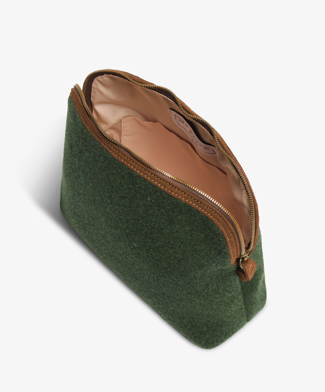 My Style Bags Personalised Felt Large Pouch – Green Brand Beauty Case