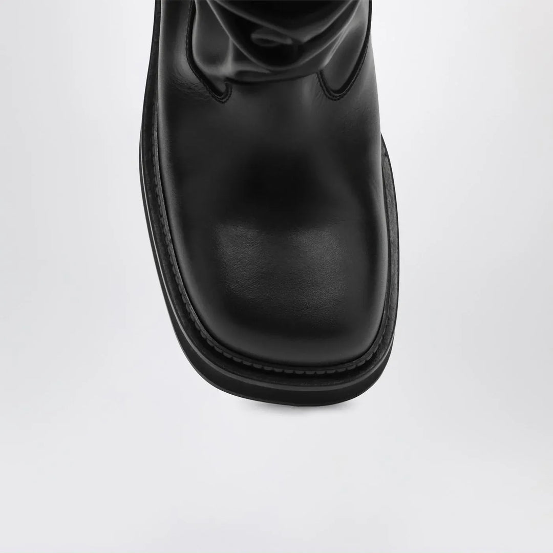 The Attico - Black leather La Passeggiata boots Brand Boots