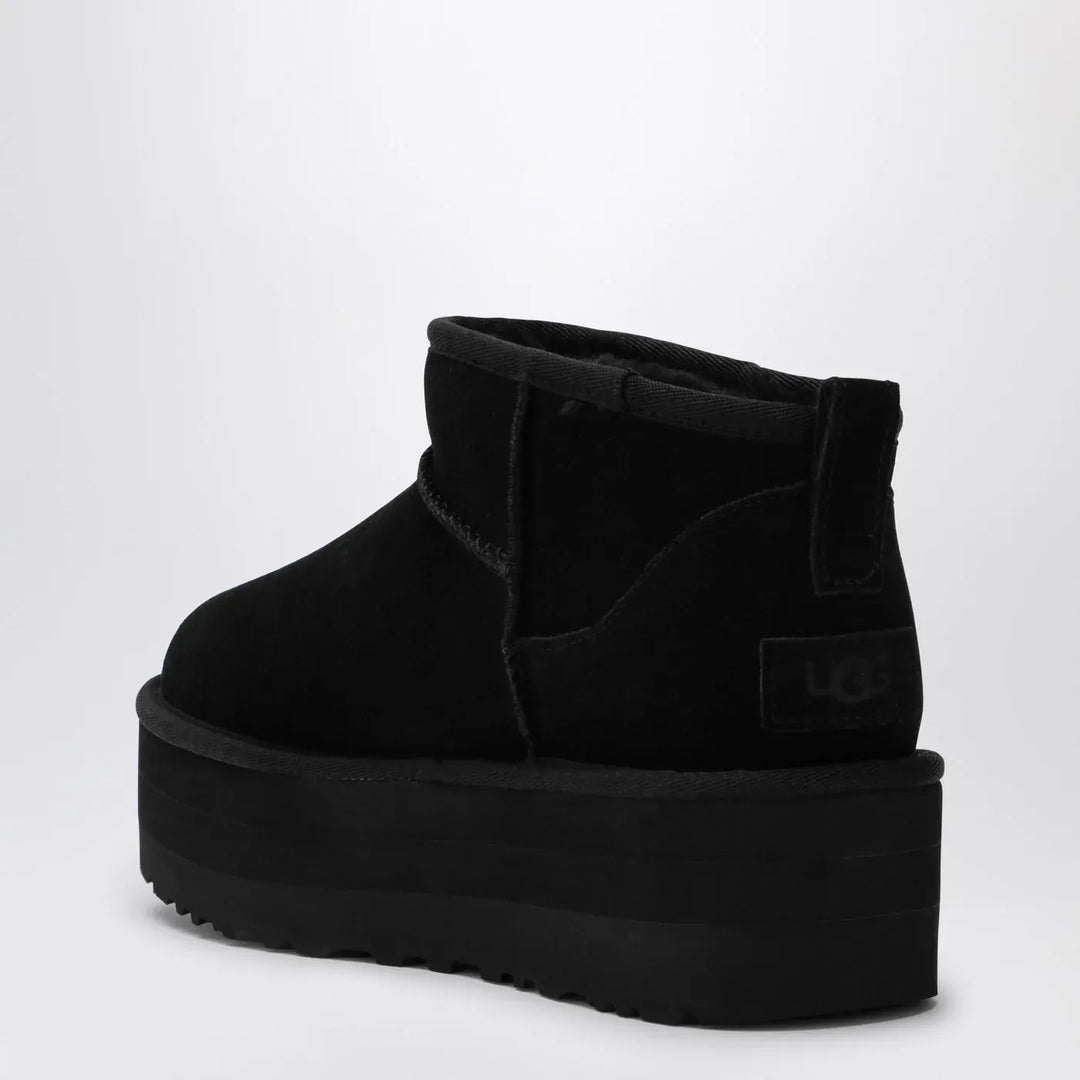 UGG - Classic Ultra Mini black boot with platform Brand Boots 10 US