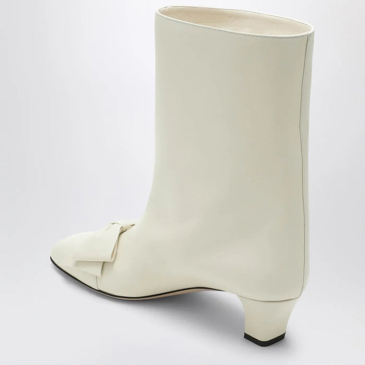 Valentino Garavani - Ivory Bowow ankle boots Brand Boots