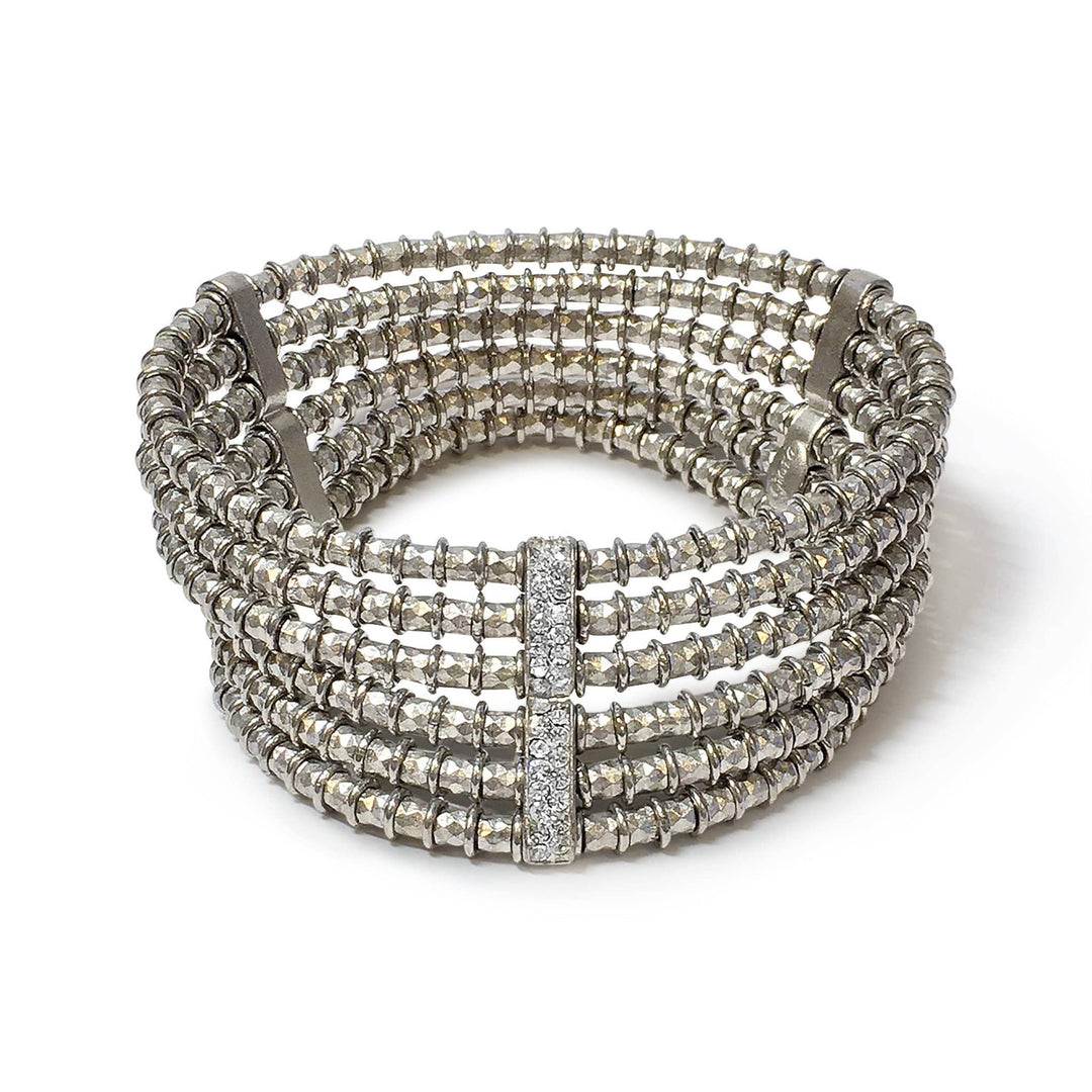 Giora Bracelet Giora' Clavdia Bracelet with Swarovski Crystal Rhodium Clavdia Bracelet By Giovanna Raspini Italian Jewellery Designer Giora' Brand