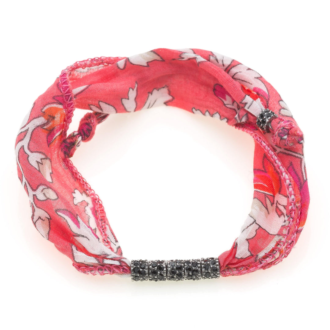 Giora Bracelet Giora' Soft Silk Bracelet with Swarovski Crystals Red  Giora' Soft Silk Bracelet with Swarovski Crystal Brand