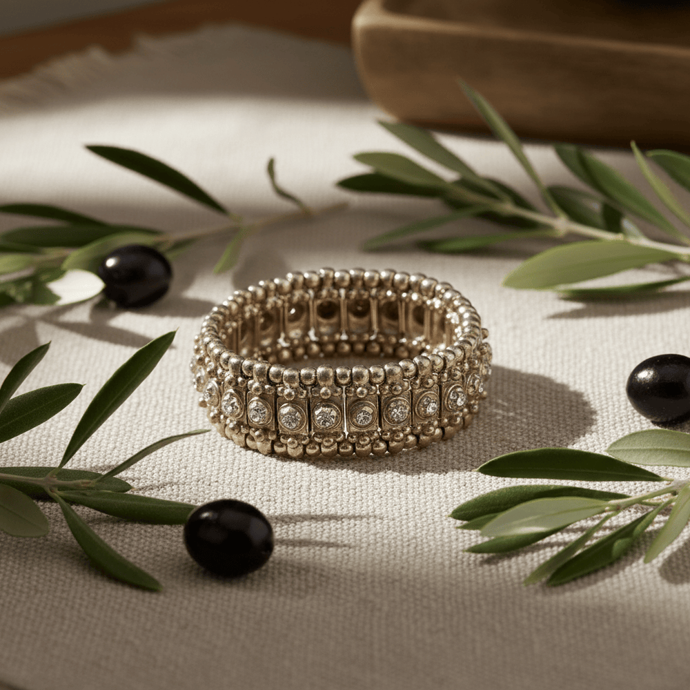 Giora' Bracelet with Swarovski Crystals Bronze Colour Brand Bracelets
