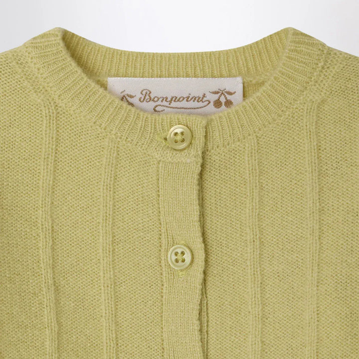 Bonpoint - Leander light green cashmere cardigan Brand Cardigan