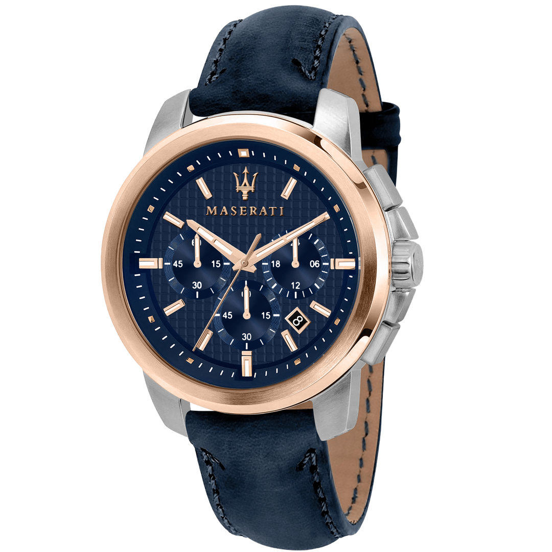 Maserati Chronograph Maserati Successo Navy Blue Chronograph Brand