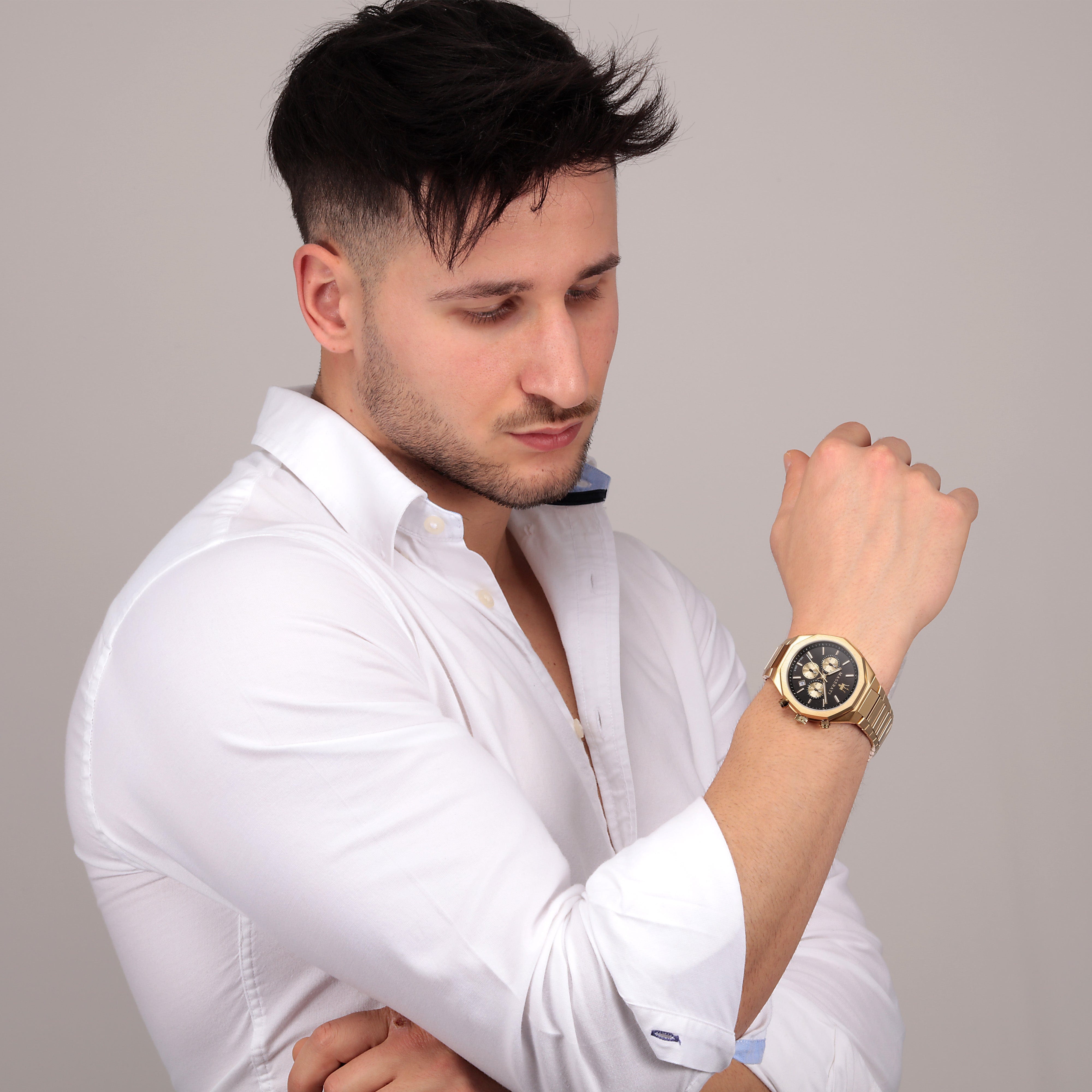 Maserati gold watch deals