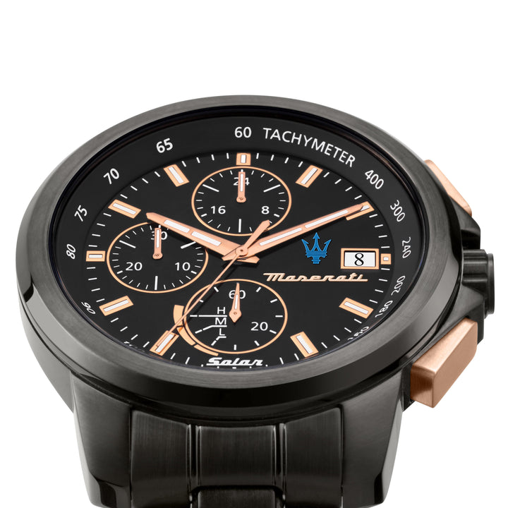 Maserati Chronograph Watches Maserati Successo Solar 44mm Gun Metal Chronograph Watch Maserati Successo Solar 44mm Gun Metal Chronograph Watch Brand