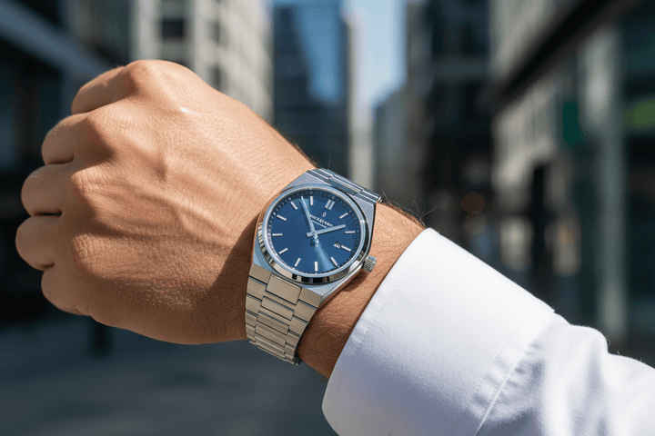 Nordgreen Succession 41mm Navy Dial Stainless Steel Strap Watch Brand Chronograph Watches