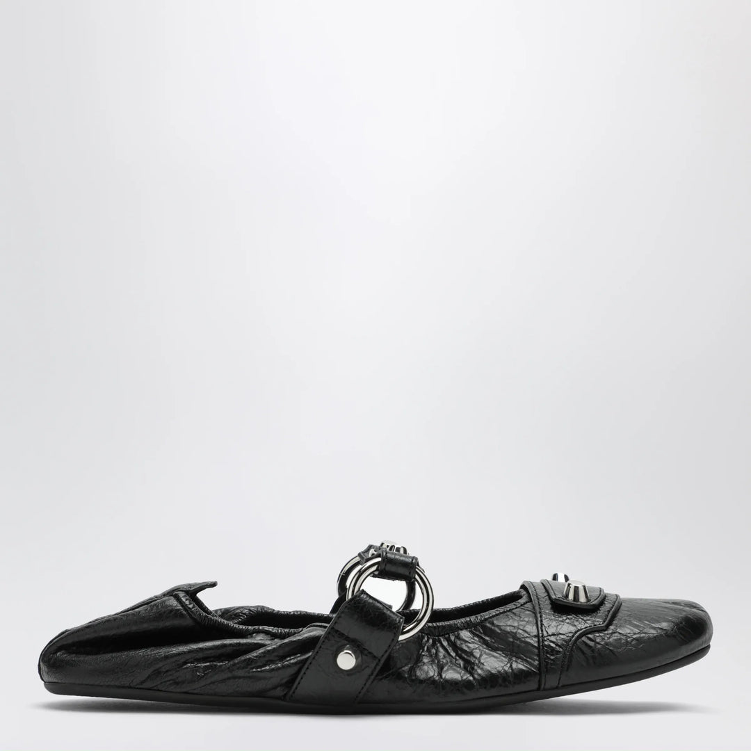 City black ballet flats in Arena lambskin leather Brand 36 IT