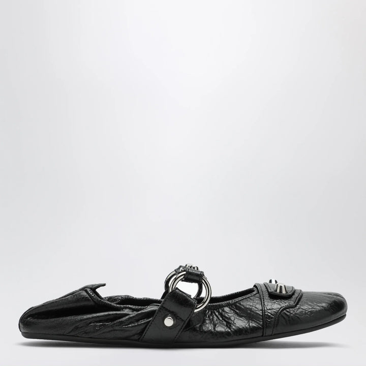 City black ballet flats in Arena lambskin leather Brand 36 IT