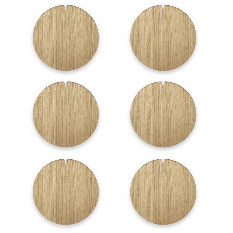 Lignis Coaster Lignis Nelumbo Coaster Medium Set Of 6, Warm Oak Brand