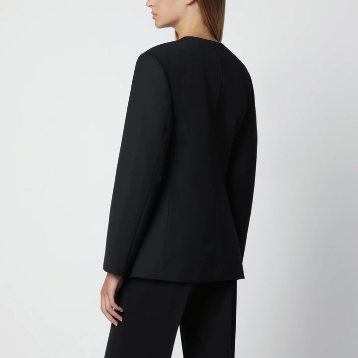 ANINE BING - Black Huda jacket in a wool blend Brand Coats &amp; Jackets
