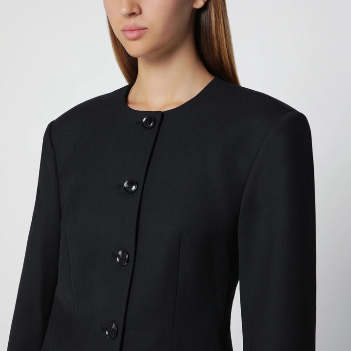ANINE BING - Black Huda jacket in a wool blend Brand Coats &amp; Jackets