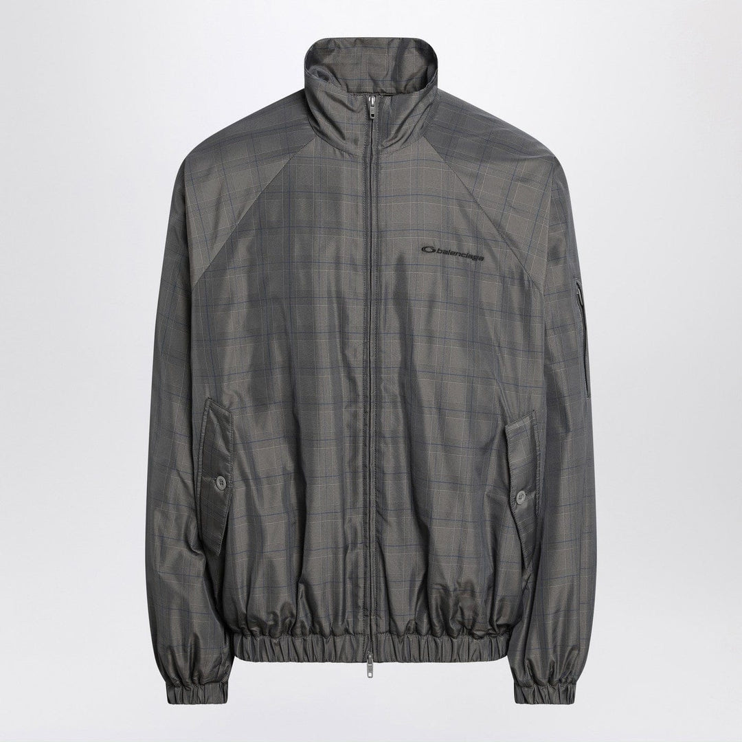 Coats &amp; Jackets Balenciaga - Grey/blue nylon zip-up jacket Brand