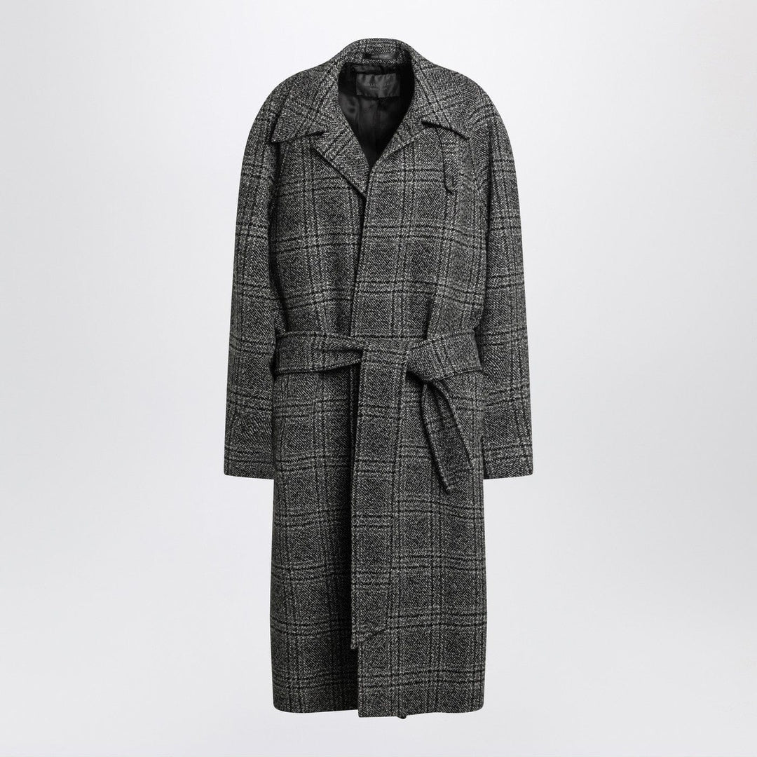 Coats & Jackets 2 Balenciaga - Raglan One Layer coat in black/grey check Brand