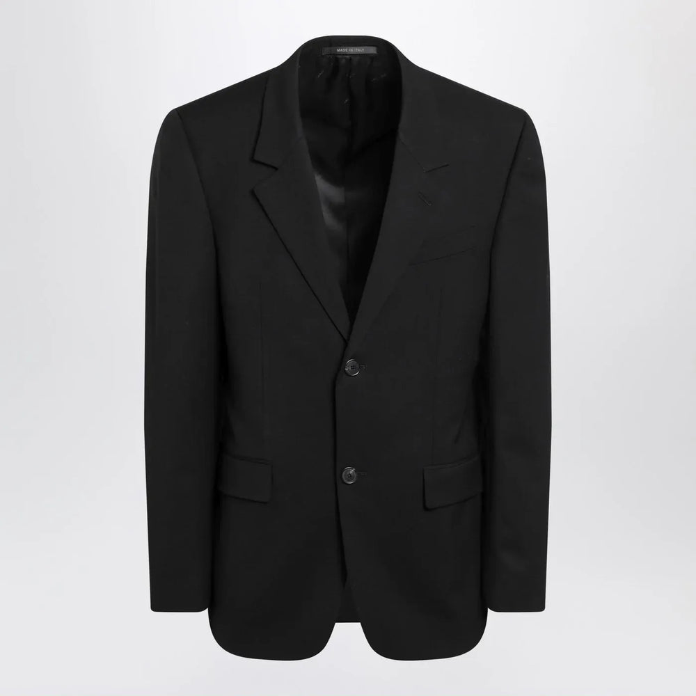 Balenciaga - Single-breasted black wool jacket Brand Coats & Jackets 36  FR