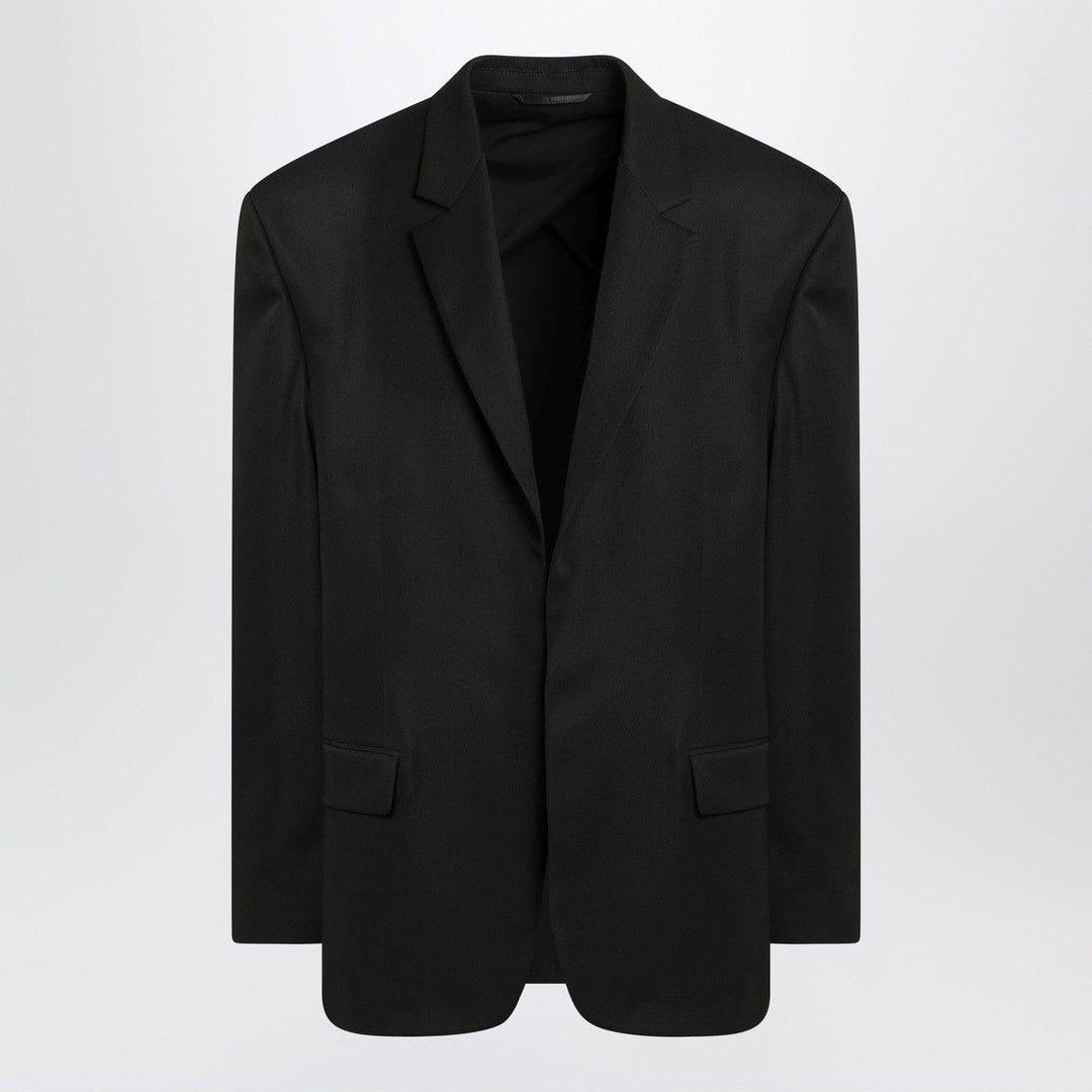 Coats &amp; Jackets 1 Balenciaga - Single-breasted jacket black in wool Brand