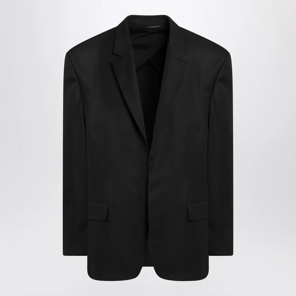 Balenciaga - Single-breasted jacket black in wool Brand Coats & Jackets 1