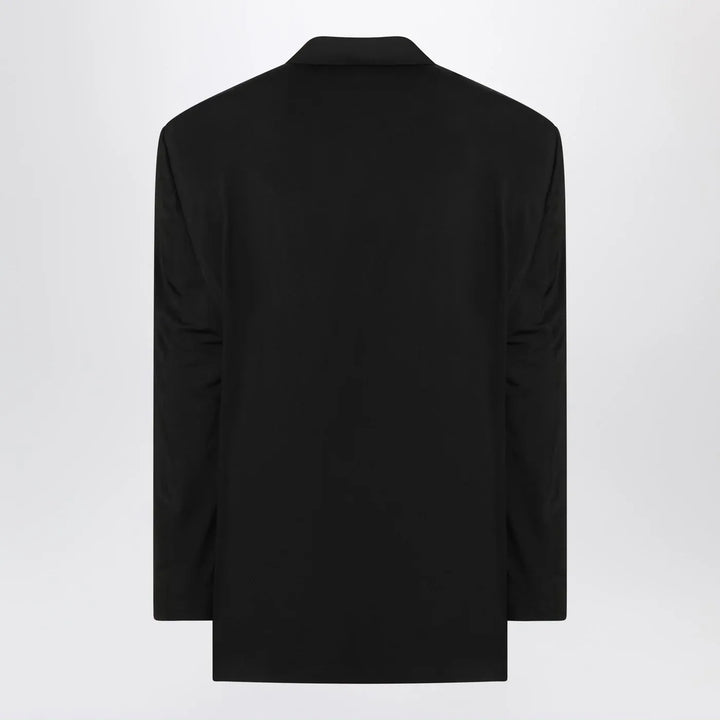 Balenciaga - Single-breasted jacket black in wool Brand Coats &amp; Jackets 1