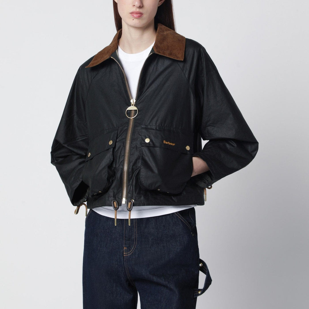 Coats &amp; Jackets Barbour - Marron jacket green in waxed cotton Brand