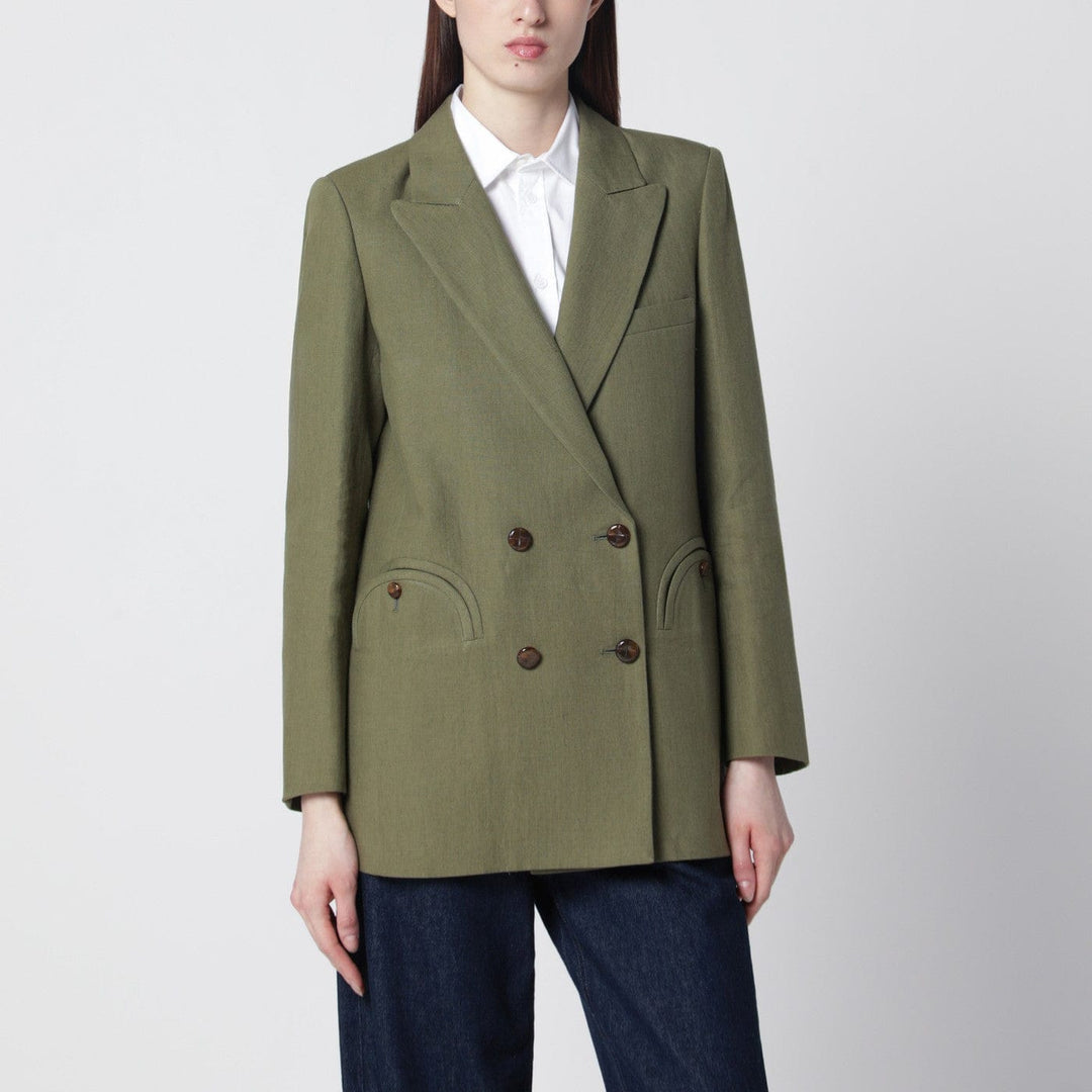 Coats & Jackets Blazé Milano - Olive green double-breasted jacket Brand