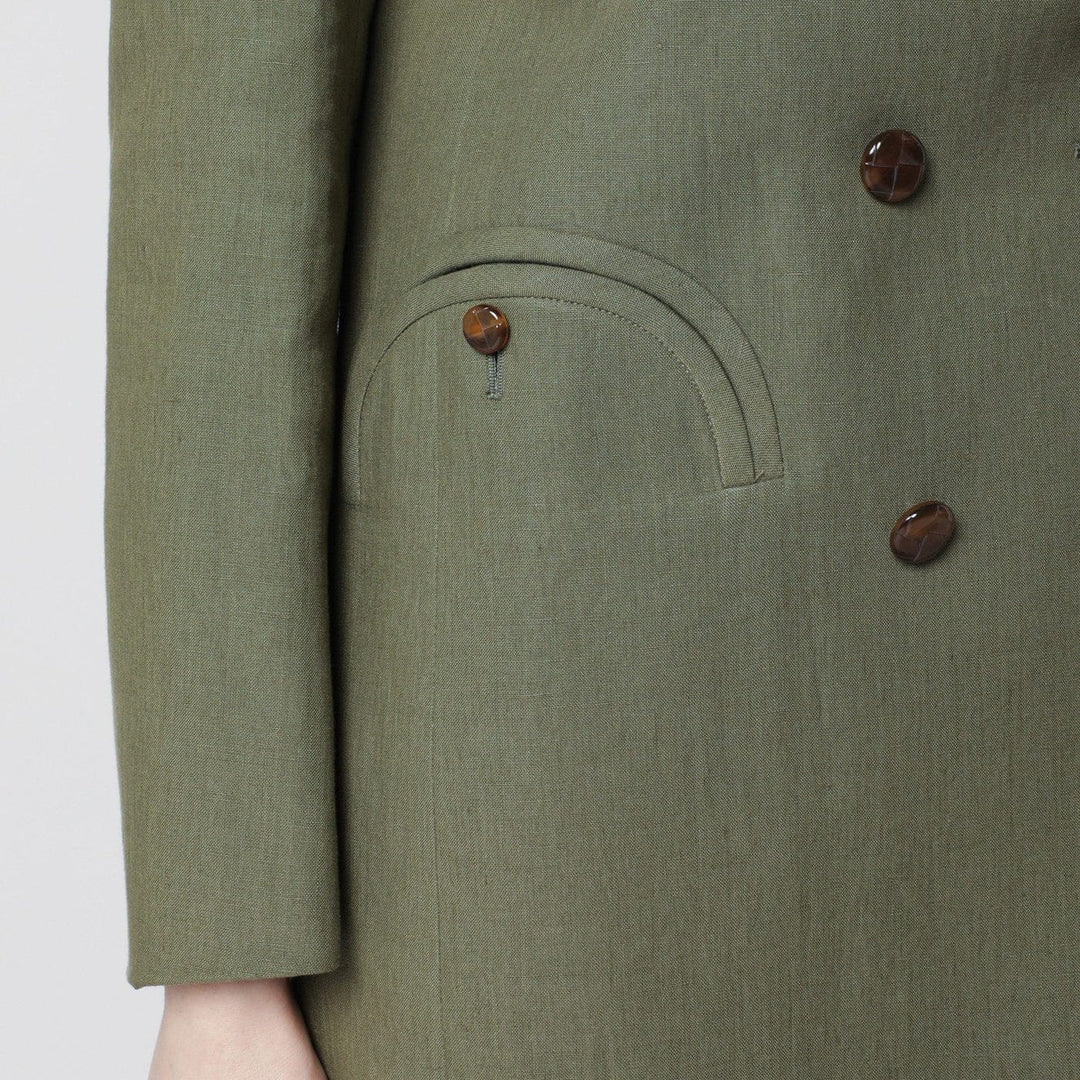 Blazé Milano - Olive green double-breasted jacket Brand Coats &amp; Jackets