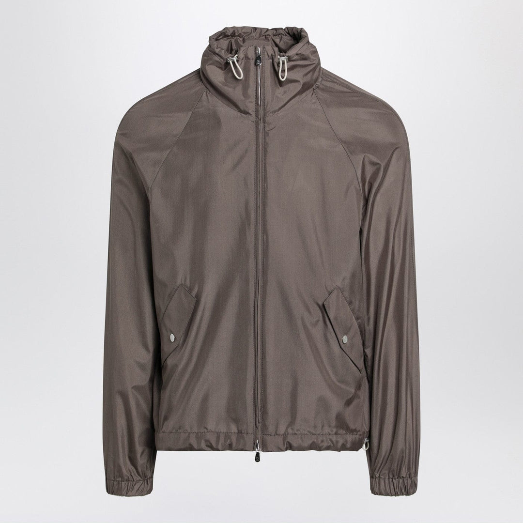 Coats & Jackets Brunello Cucinelli - Taupe silk-blend jacket Brand