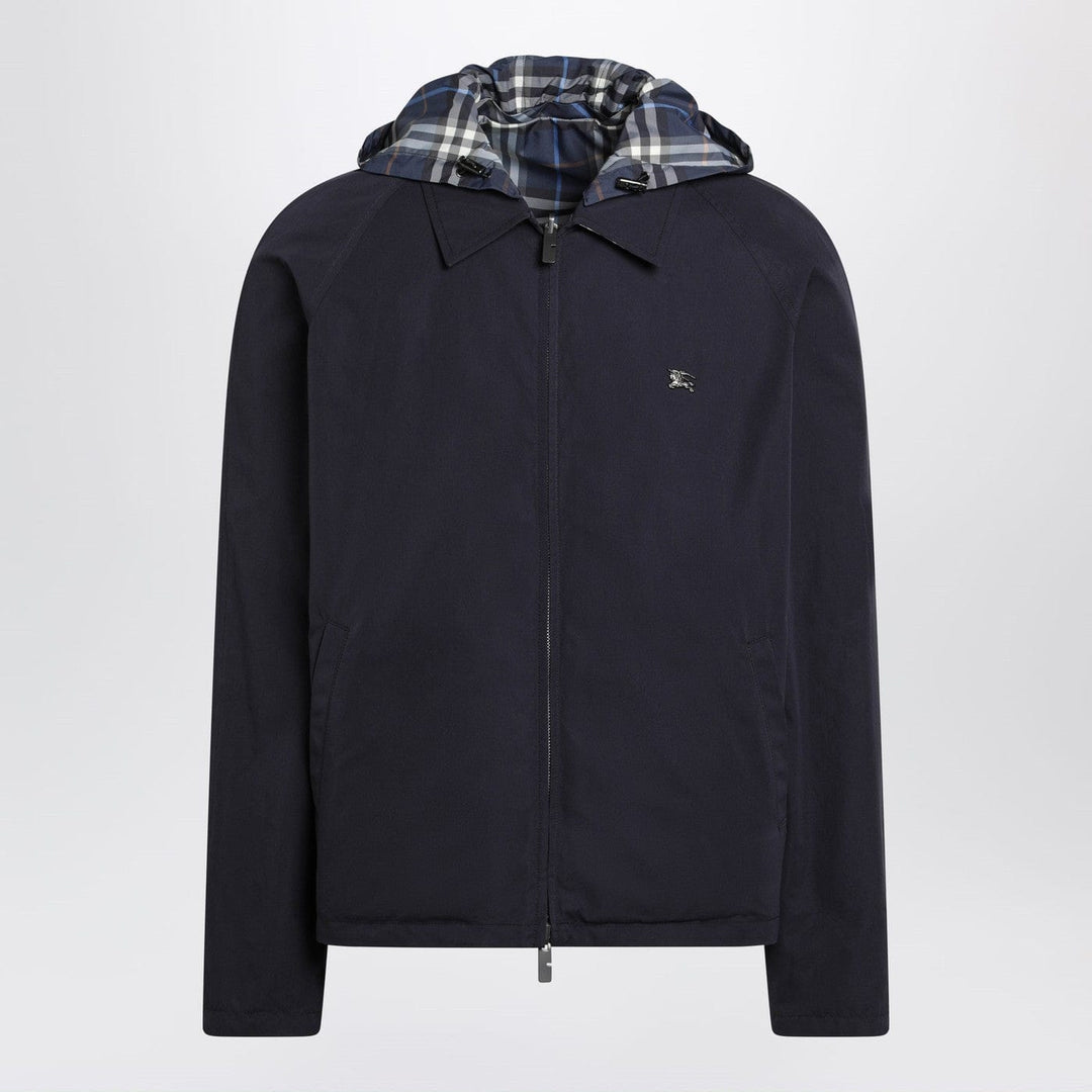 Coats & Jackets Burberry - Blue reversible cotton jacket with Check pattern Brand