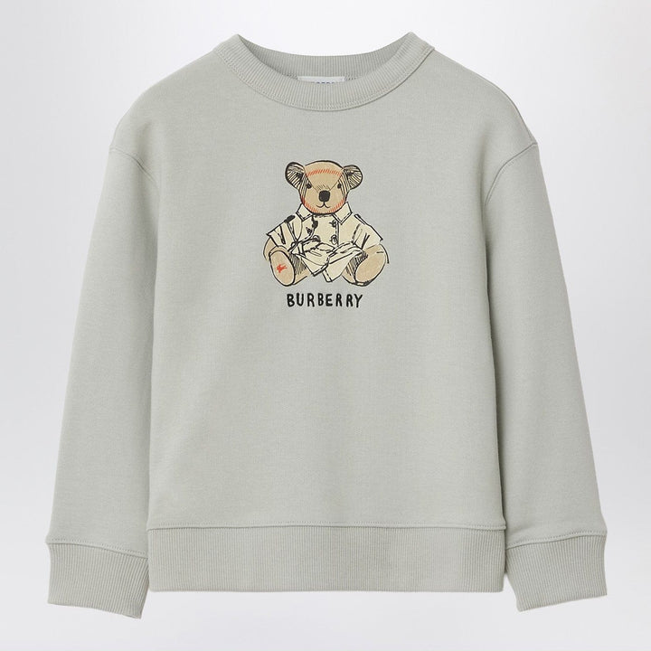 Coats &amp; Jackets Burberry - Limestone gray sweatshirt with bear wearing trench coat Brand