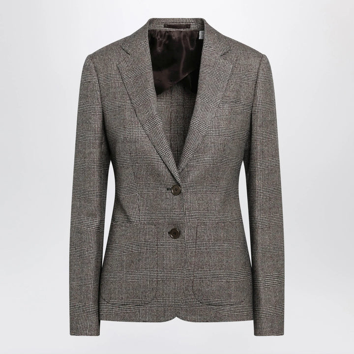 Burberry - Prince of Wales Wool-Blend Single-Breasted Jacket Brand Coats &amp; Jackets 8 UK