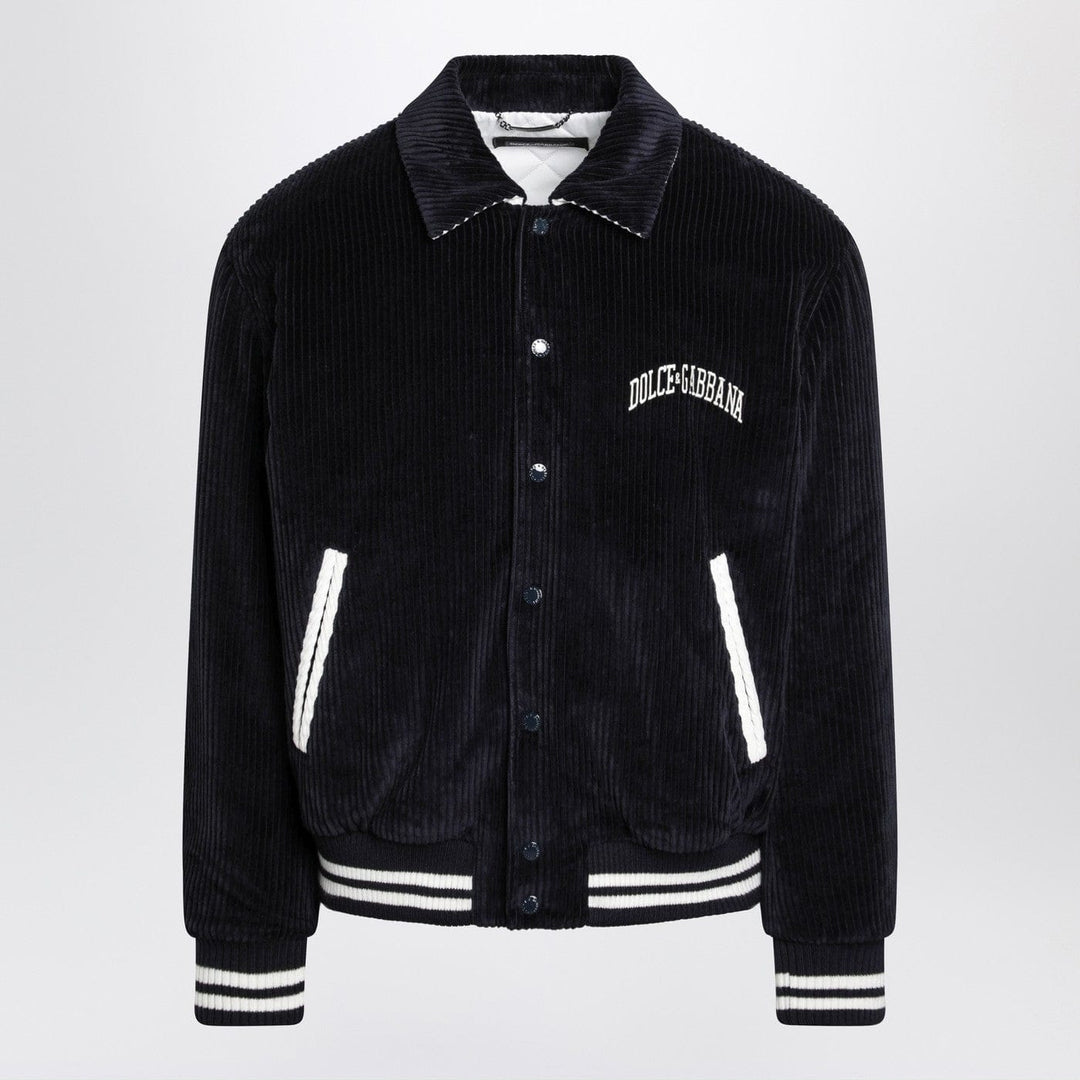 Coats &amp; Jackets 52 IT Dolce&amp;Gabbana - Navy corduroy Varsity bomber Brand