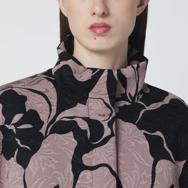 Dries Van Noten - Black jacket with floral jacquard texture Brand Coats &amp; Jackets M